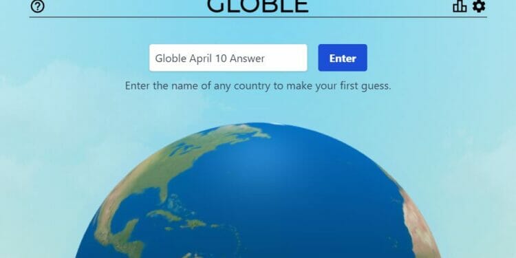 April 10 Globle Answer Today
