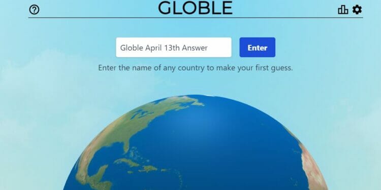 April 13 Globle Answer Today Game Hints