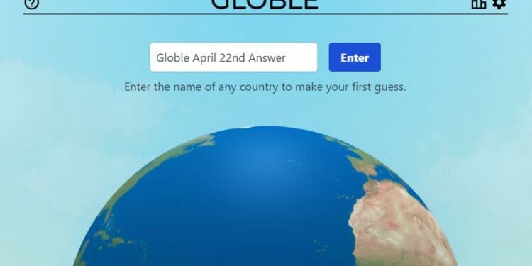 April 22 Globle World Game Answer Today Hint