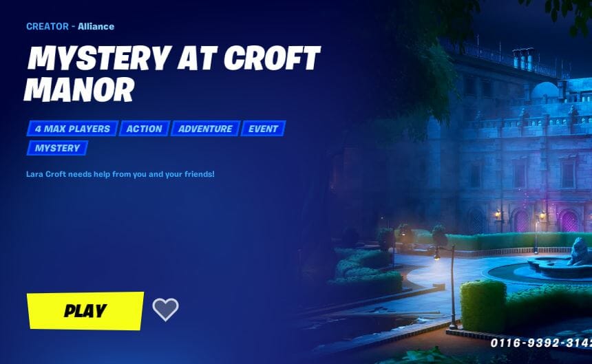 Croft Manor Fortnite Location