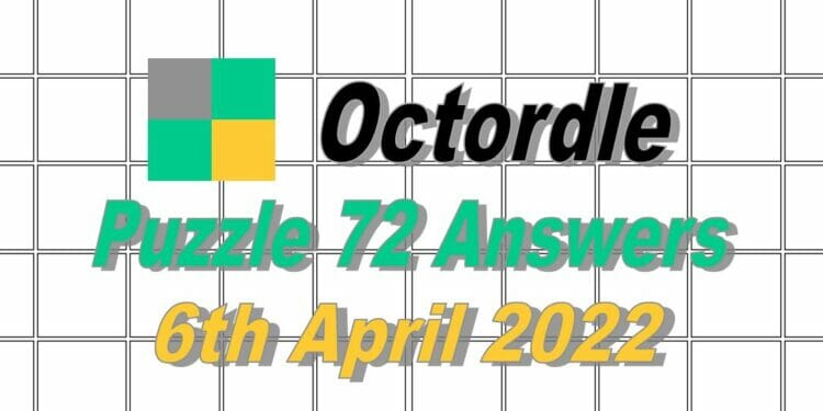 Daily Octordle 72 - April 6, 2022