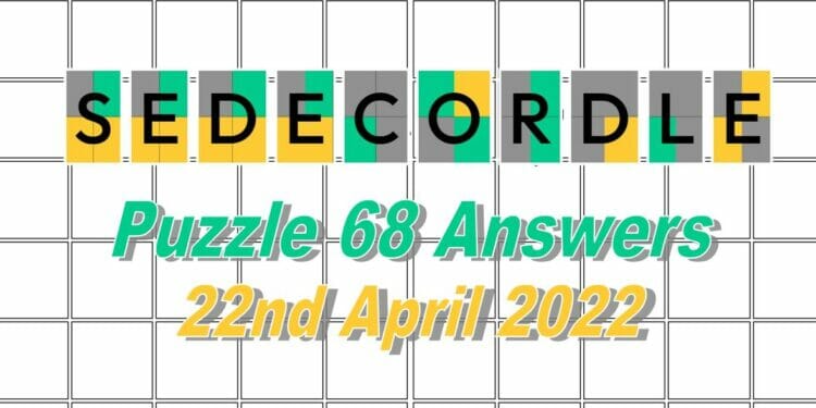 Daily Sedecordle 68 - April 22, 2022