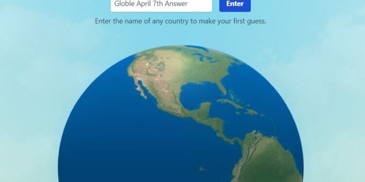 Globle Answer April 7 World Game