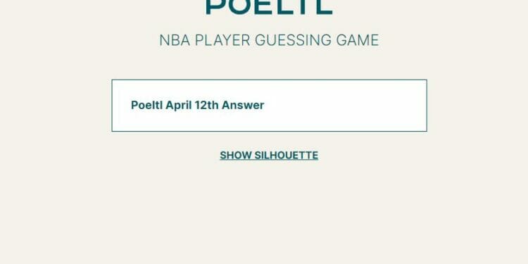 Poeltl April 12th NBA 47 Wordle Answer 2022