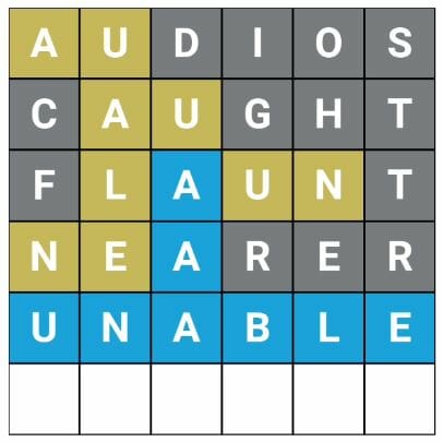 Word Hurdle #178 Afternoon Answer - 17th April 2022