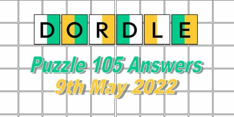 Daily Dordle 105 - May 9th 2022