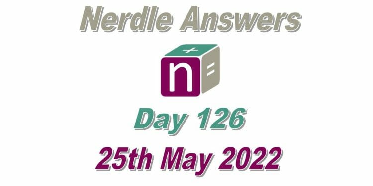 Daily Nerdle 126 - May 25th, 2022