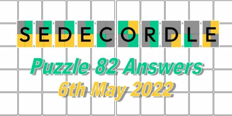 Daily Sedecordle 82 - May 6th 2022