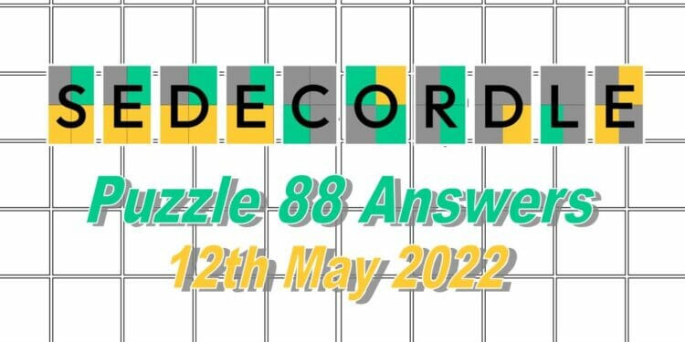 Daily Sedecordle 88 - May 12th 2022