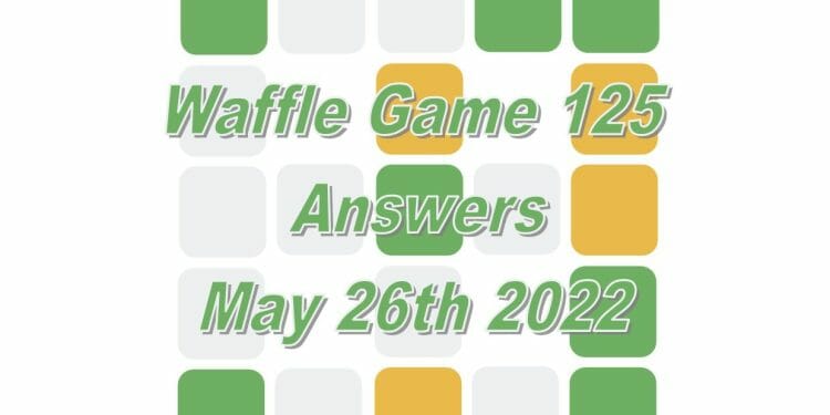 Daily Waffle Game - May 26th 2022