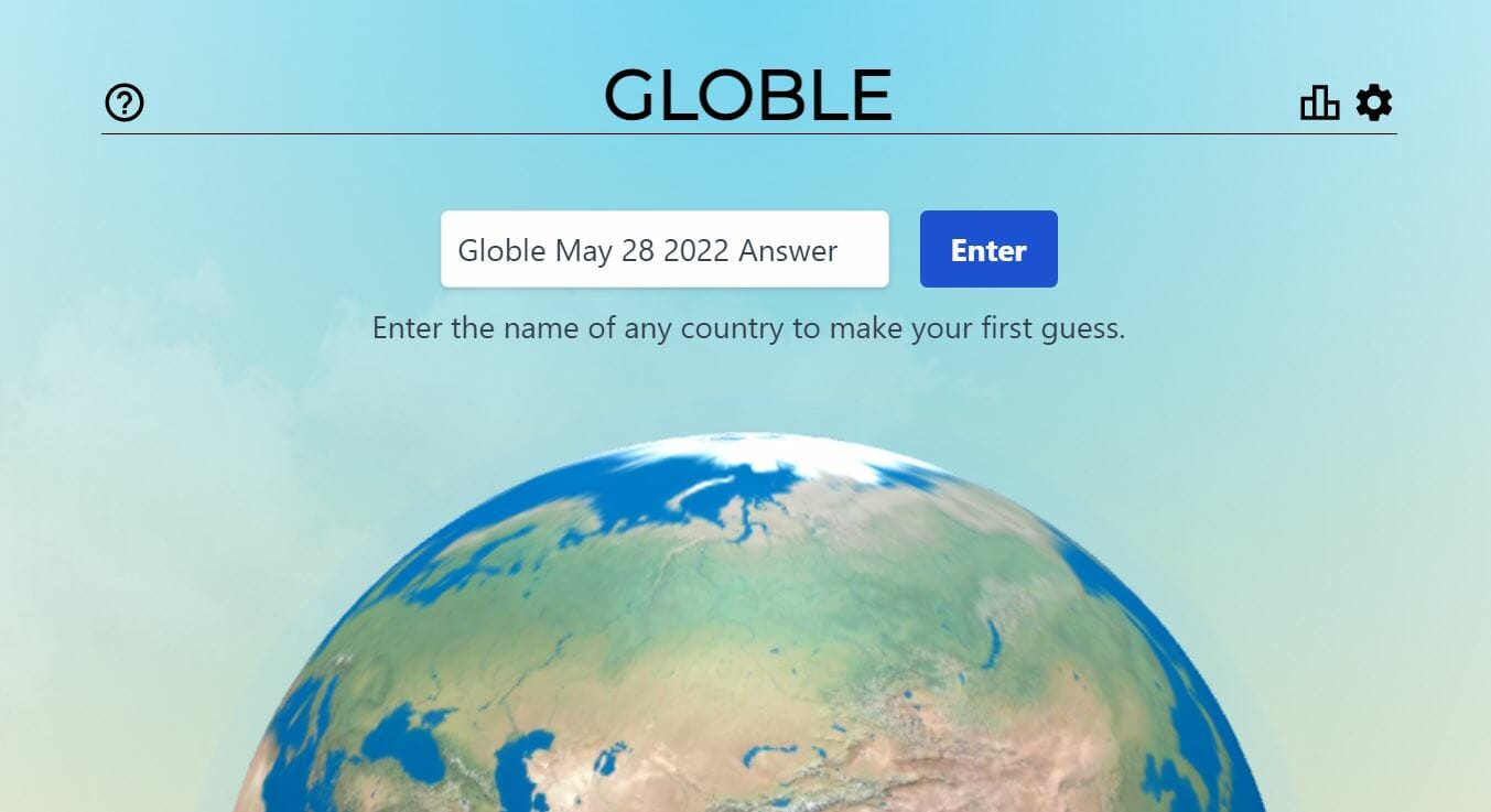 Globle Game May 28 2022 Answer Today World Global Mystery Country