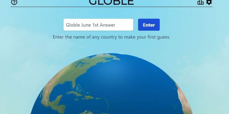 June 1st Globle World Game Answer Today Hint
