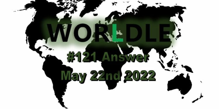 Worldle 121 - May 22nd 2022