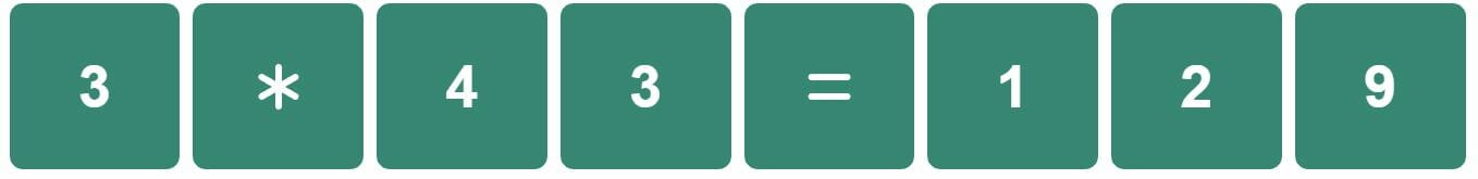 Daily Classic Nerdle Answer 159 - 27th June 2022