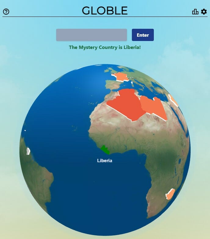 Daily Globle Answer - 10th June 2022