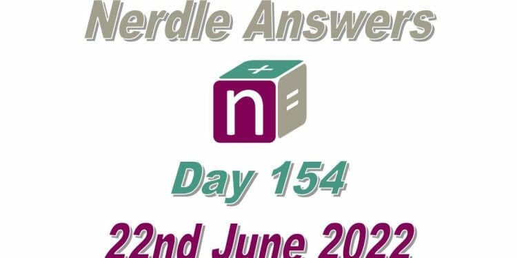 Daily Nerdle 154 - June 22nd, 2022