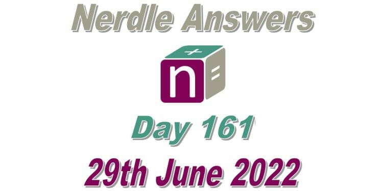 Daily Nerdle 161 - June 29th, 2022
