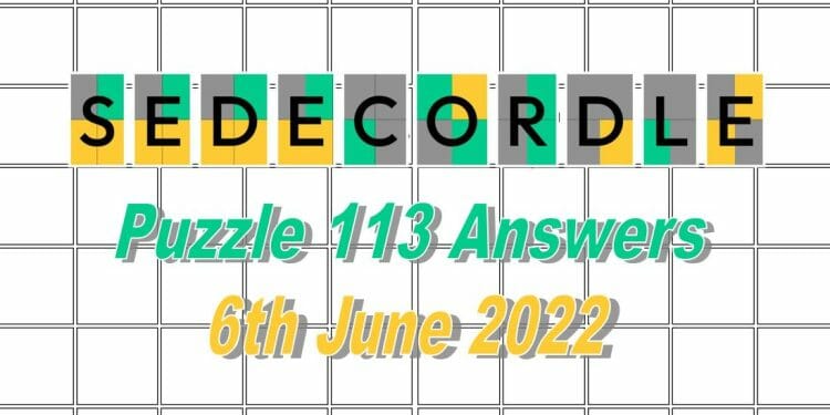 Daily Sedecordle 113 - June 6th 2022