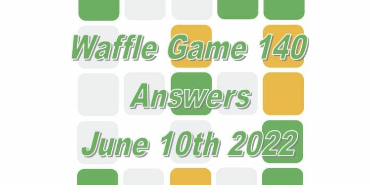 Daily Waffle Game - June 10th 2022