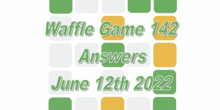Daily Waffle Game - June 12th 2022