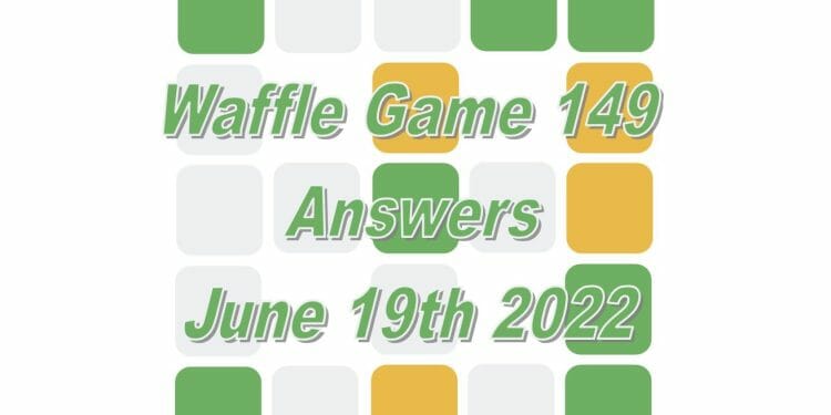 Daily Waffle Game - June 19th 2022