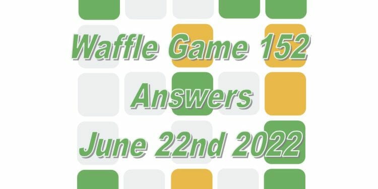Daily Waffle Game - June 22nd 2022