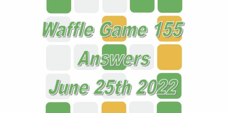 Daily Waffle Game - June 25th 2022