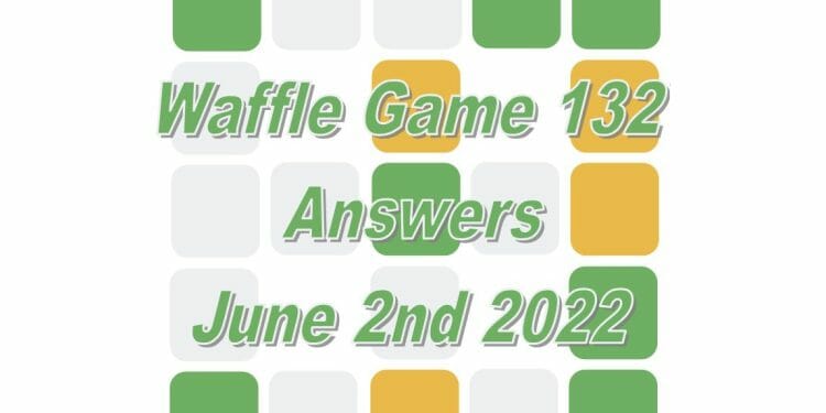 Daily Waffle Game - June 2nd 2022
