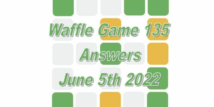 Daily Waffle Game - June 5th 2022