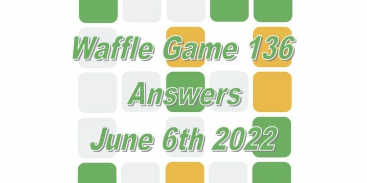 Daily Waffle Game - June 6th 2022