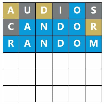Daily Word Hurdle #306 Afternoon Answer - 20th June 2022