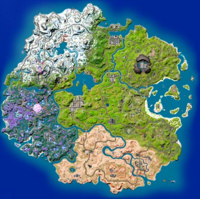 chapter 1 season 2 fortnite map