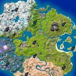 Fortnite Grapple Stations Map locations