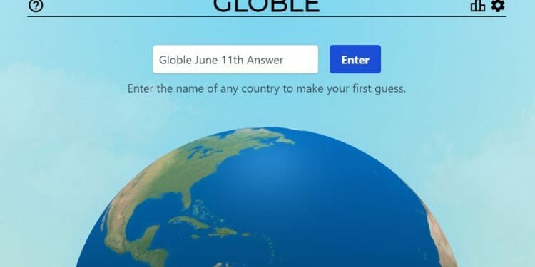 June 11th Globle World Game Answer Today Hint