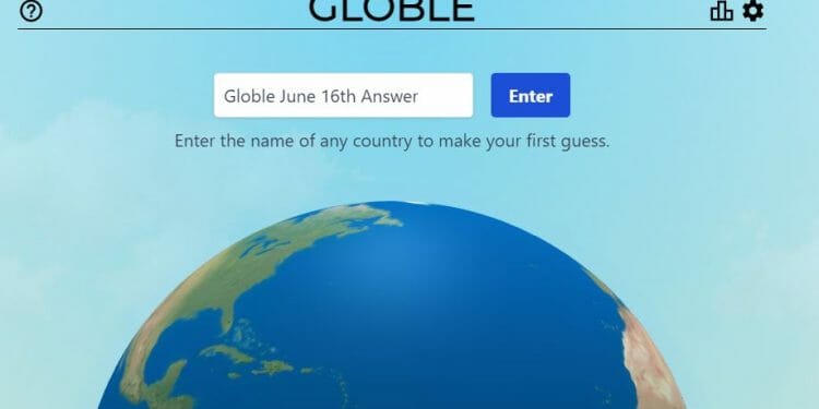 June 16th Globle World Game Answer Today Hint