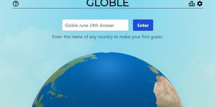 June 24 2022 Globle World Game Answer Today Hint
