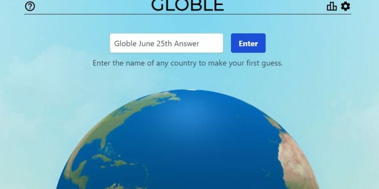 June 25 2022 Globle World Game Answer Today Hint