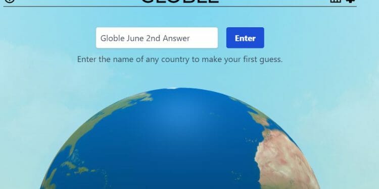 June 2nd Globle World Game Answer Today Hint