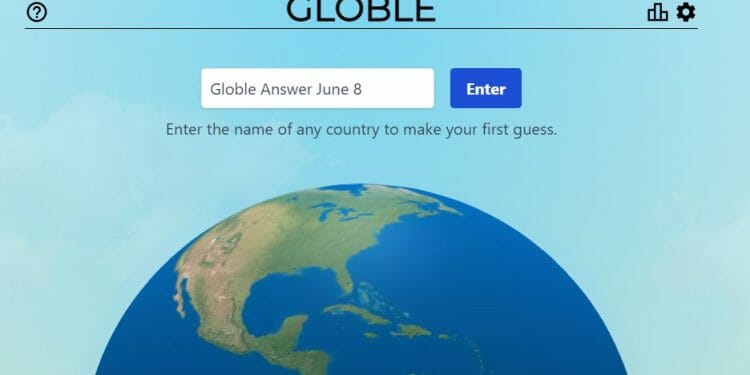 June 8th Globle World Game Answer Today Hint