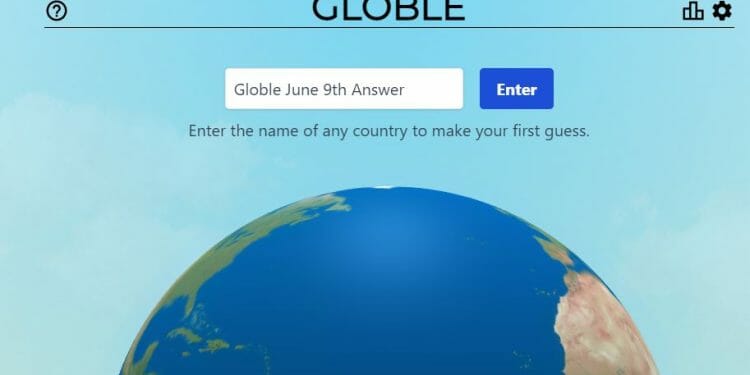 June 9th Globle World Game Answer Today Hint