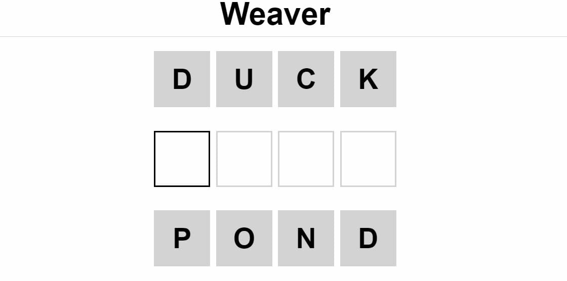 Weaver Puzzle - 14th June 2022