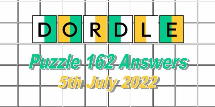 Daily Dordle 162 - 5th July 2022