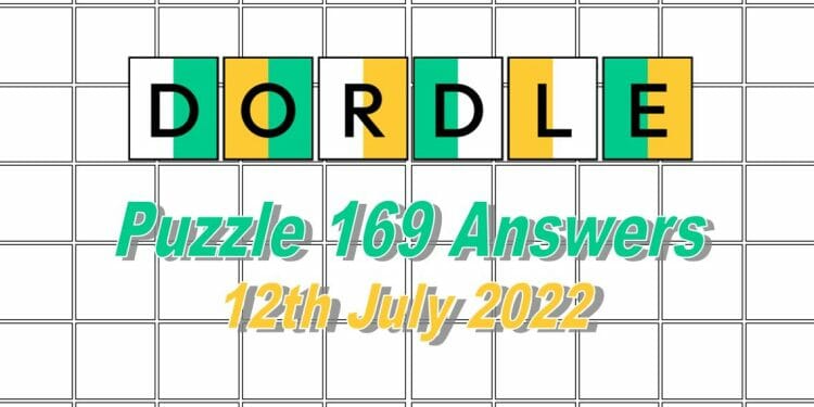Daily Dordle 169 - 12th July 2022