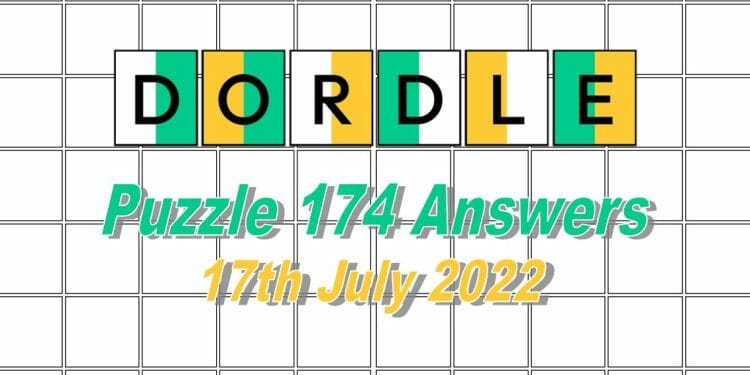 Daily Dordle 174 - 17th July 2022