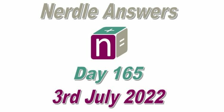 Daily Nerdle 165 - July 3rd, 2022
