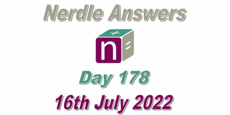 Daily Nerdle 178 - July 16th, 2022