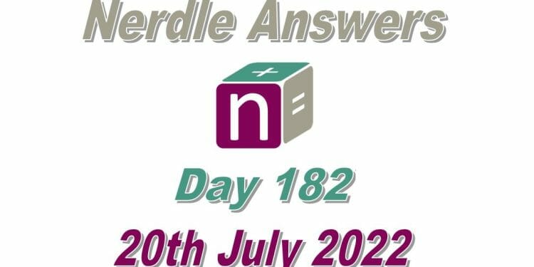 Daily Nerdle 182 - July 20th, 2022