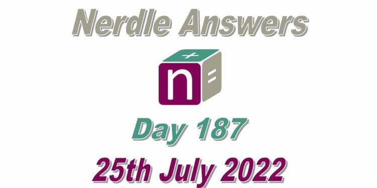 Daily Nerdle 187 - July 25th, 2022