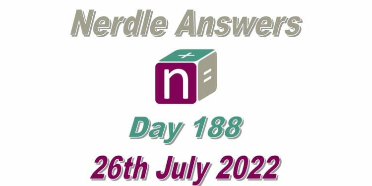 Daily Nerdle 188 - July 26th, 2022