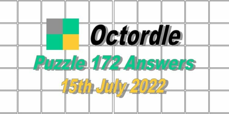 Daily Octordle 172 - 15th July 2022
